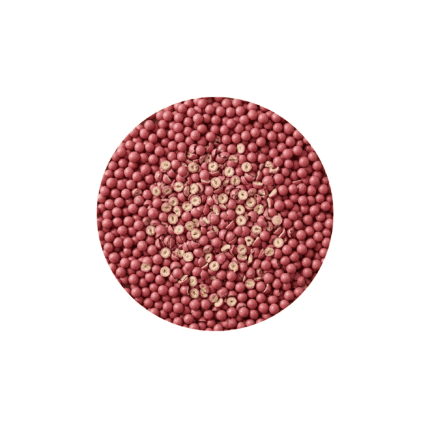 Callebaut Crispearls Ruby roosa šokolaad 50g krõbedad rubiinšokolaadiga kaetud pärlid dessertide kaunistamiseks