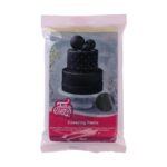 FunCakes Suhkrumass Must (500g) elastne kattemass tortide katmiseks