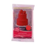FunCakes Suhkrumass Punane (500g) elastne kattemass tortide katmiseks