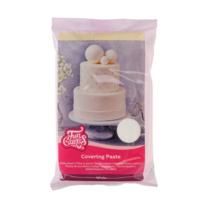 FunCakes Suhkrumass Valge (500g) elastne kattemass tortide katmiseks
