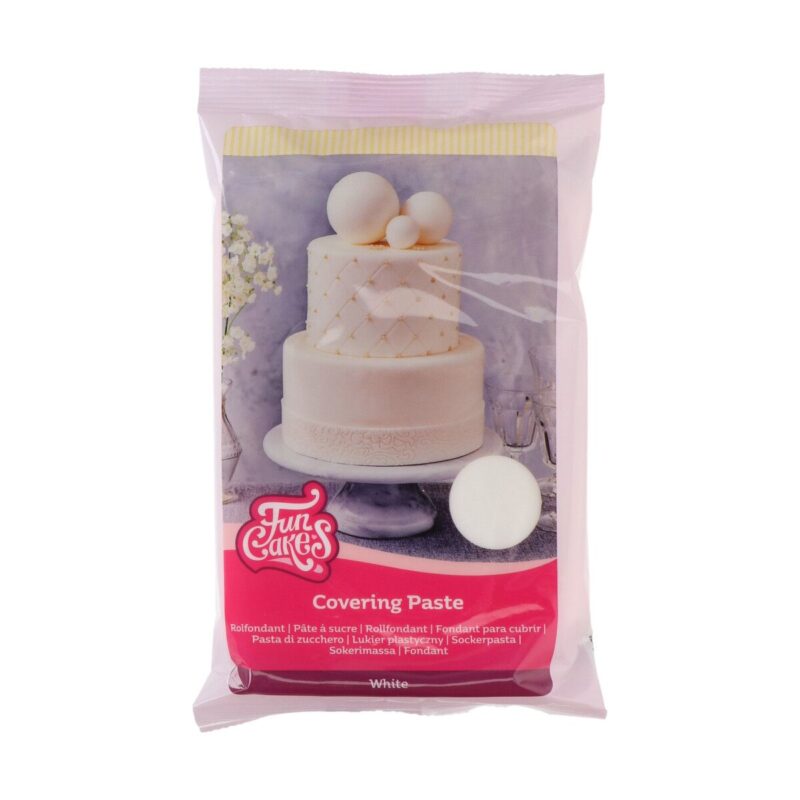 FunCakes Suhkrumass Valge (500g) elastne kattemass tortide katmiseks