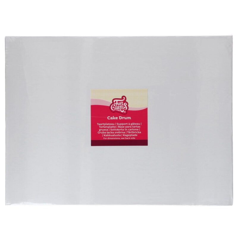 Tugev valge tordialus 40x30cm 20mm suurte tortide jaoks