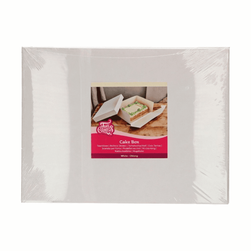 Tordikarp 25×25×15cm valge tugev papist transportkarp tortidele eemaldatava kaanega