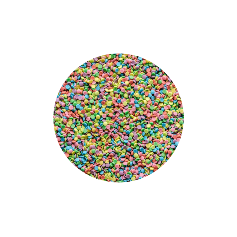 Värvilised minisuhkrumummud 3mm (50g) ümmargune suhkrupuiste